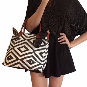 Box Of Style Custom Cross-body bag -- B&W/Camel